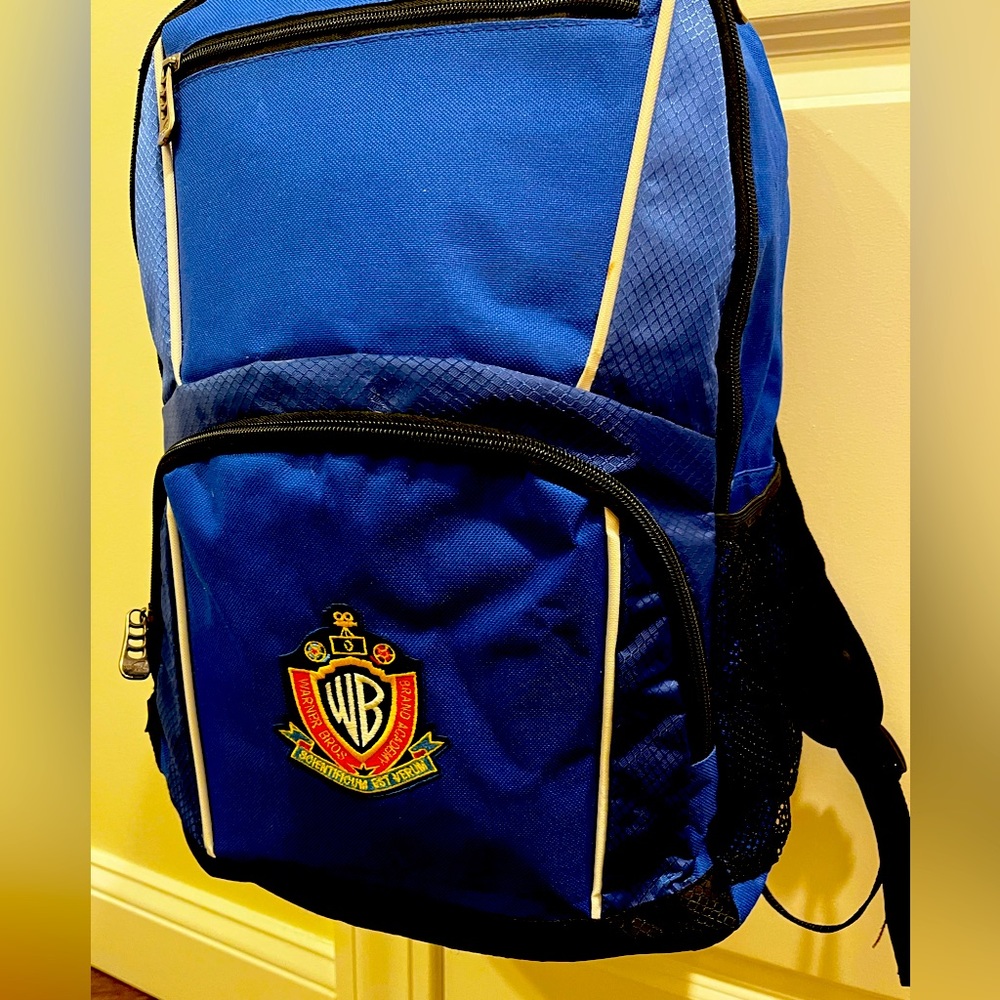 Adult sized Warner Bros Brand Academy logo back pack/ case.